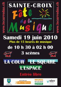 Flyer Fête de la Musique 2010 Flyer Fête de la Musique 2010